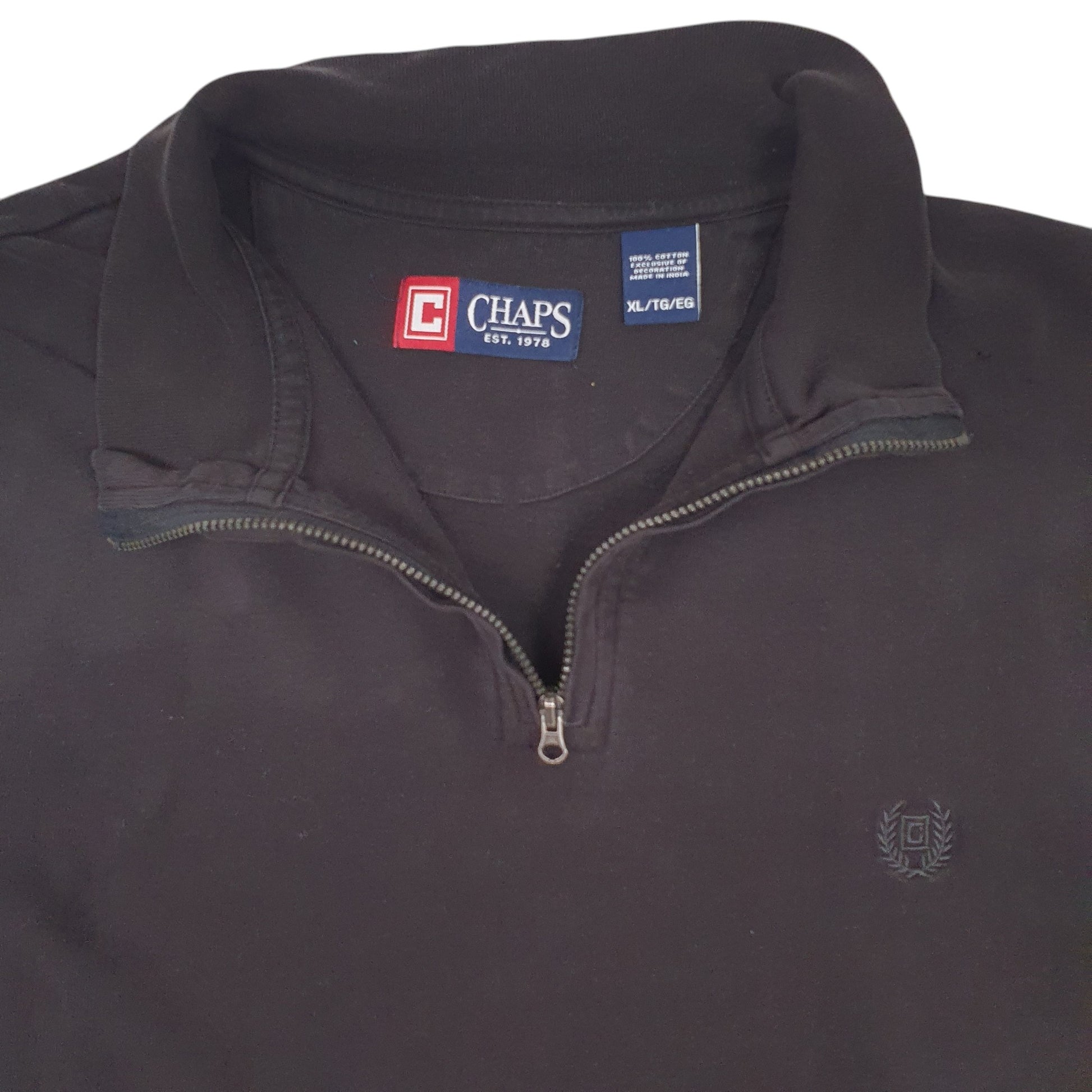 Mens Black Ralph Lauren  Quarter Zip Jumper