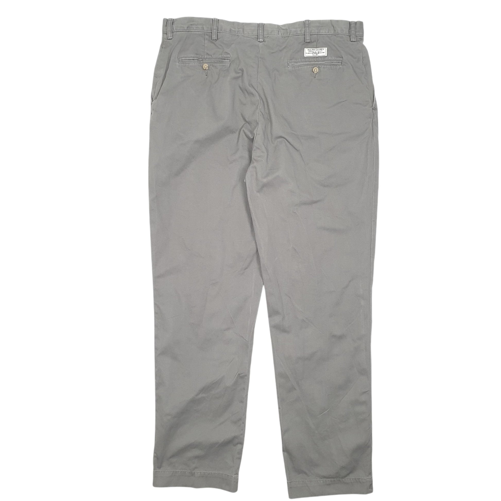 Mens Khaki Polo Ralph Lauren Prospect Pant Vintage Chino Trousers