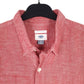 Mens Red Old Navy Chambray Short Sleeve Shirt