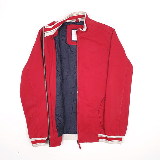 Mens Red Lacoste Live  Full Zip Coat