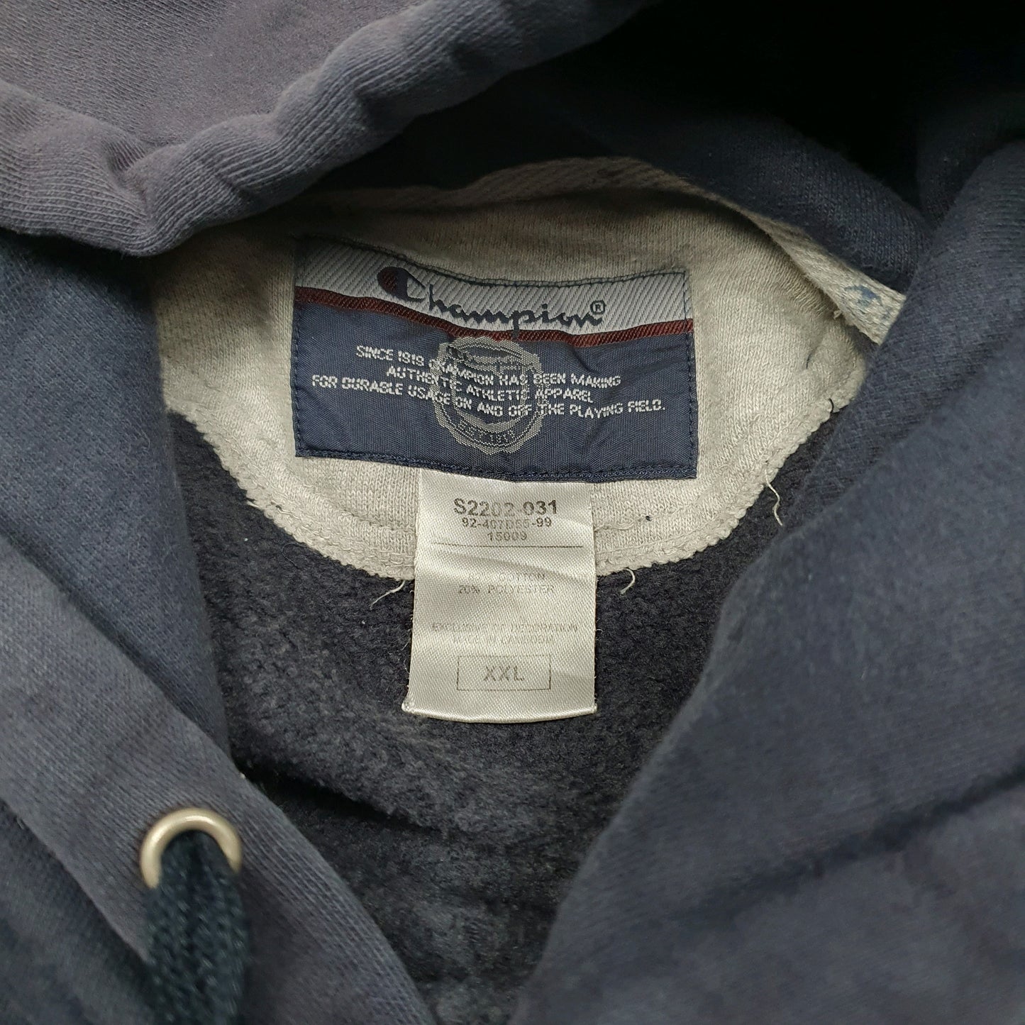 Mens Navy Champion  Hoodie Jumper