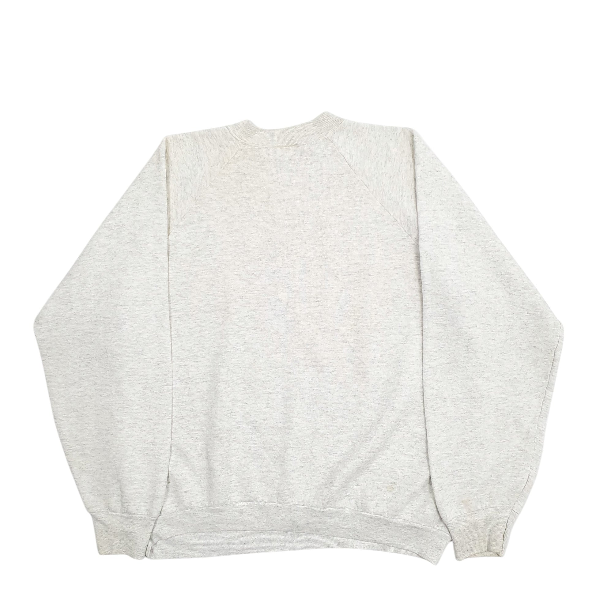 Mens Grey Fruit Of The Loom New York Made In USA Vintage 90's Crewneck Jumper