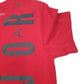 Mens Red Nike Air Jordan Basketball Short Sleeve T Shirt