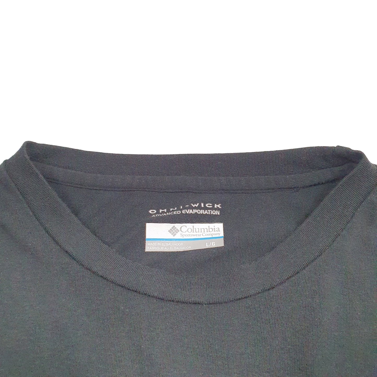 Mens Black Columbia Sportswear Active Omni Wick Short Sleeve T Shirt