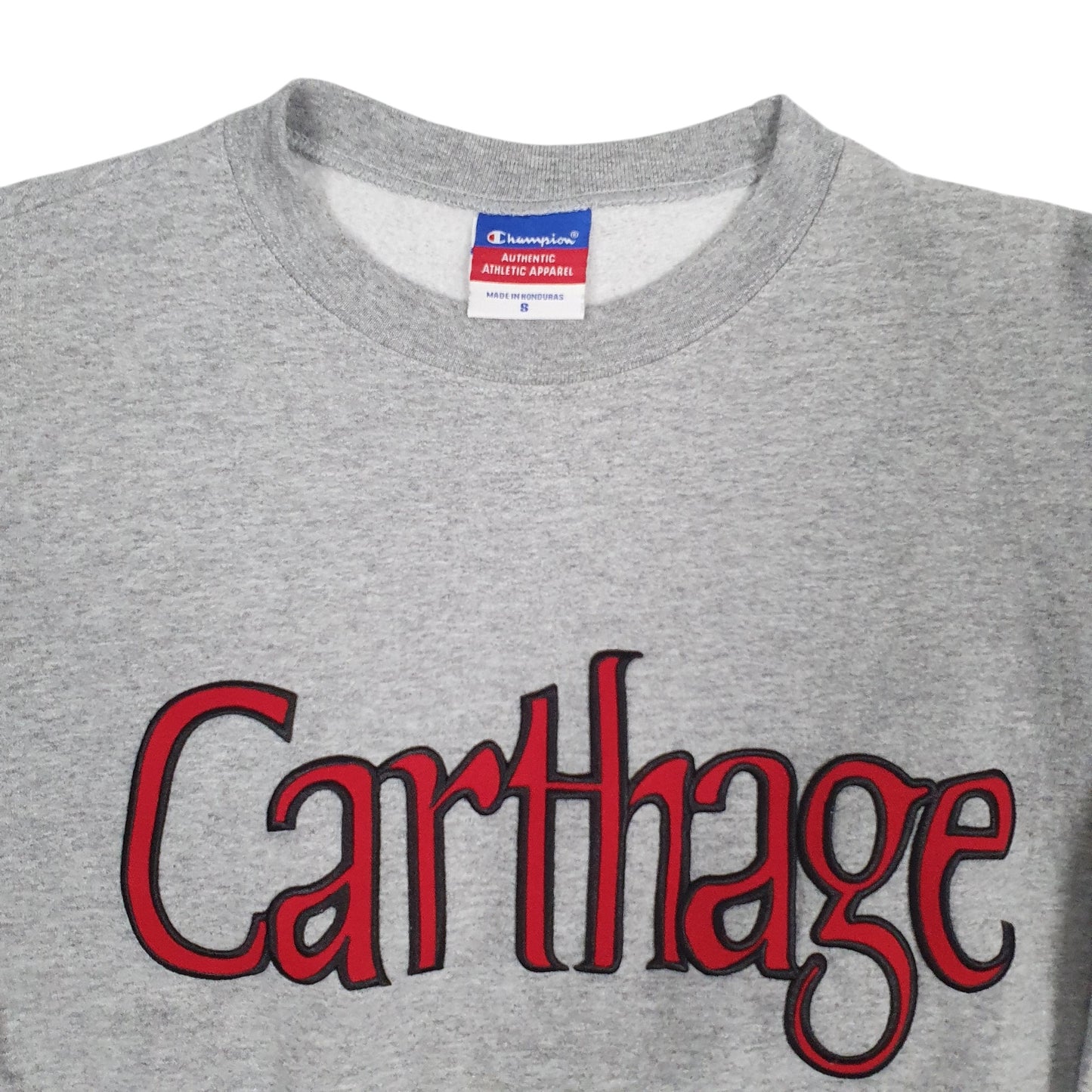 Womens Grey Chanpion Carthage Crewneck Jumper