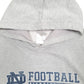Mens Grey Adidas USA College North Dakota Fighting Irish Hoodie Jumper