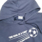 Mens Navy Port & Company Soccer Football Hoodie Jumper