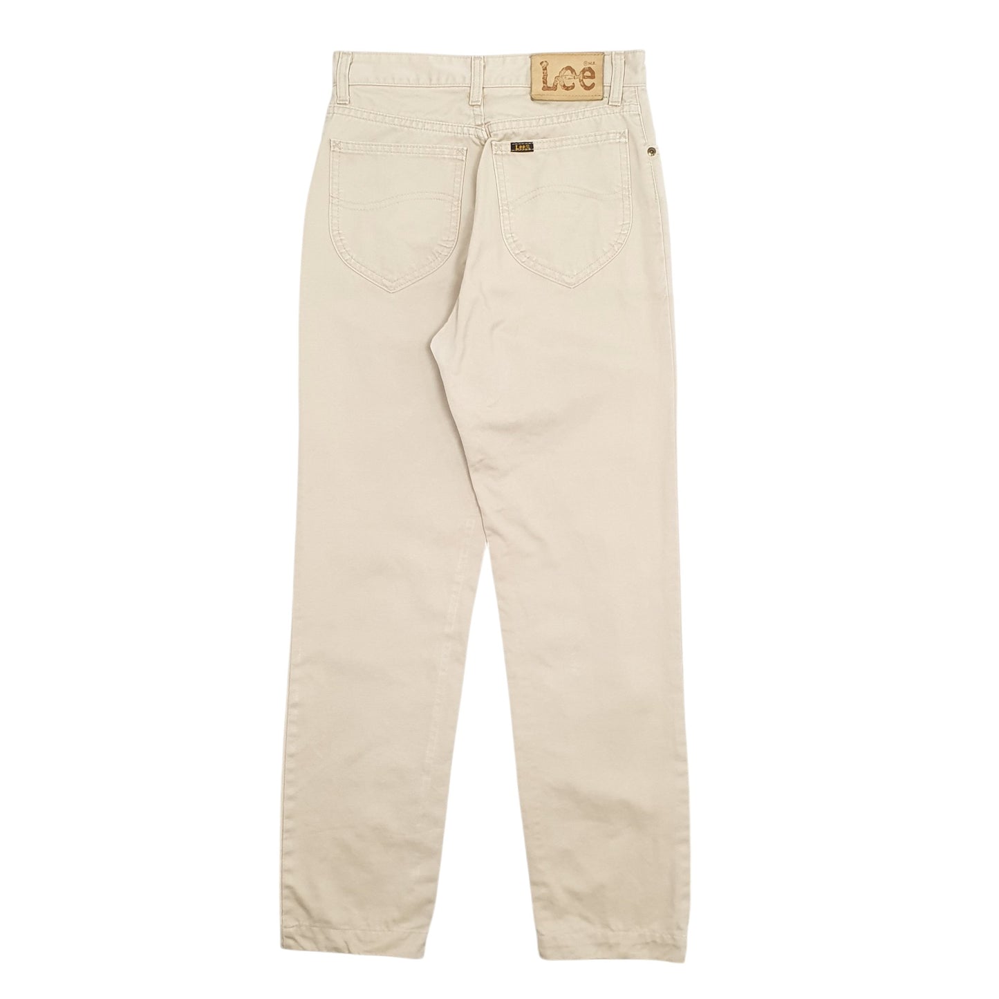 Mens Beige Lee  Chino Trousers