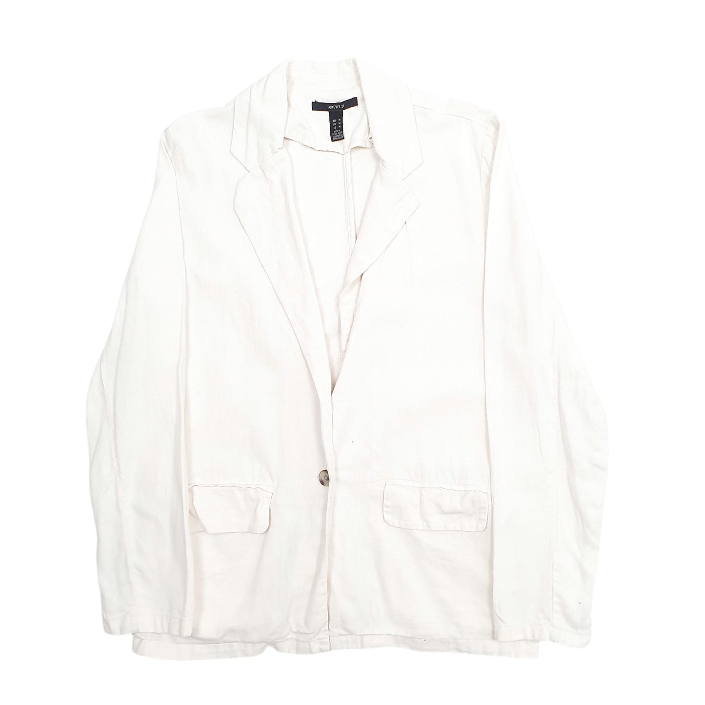 Womens White Forever 21  Cardigan Coat