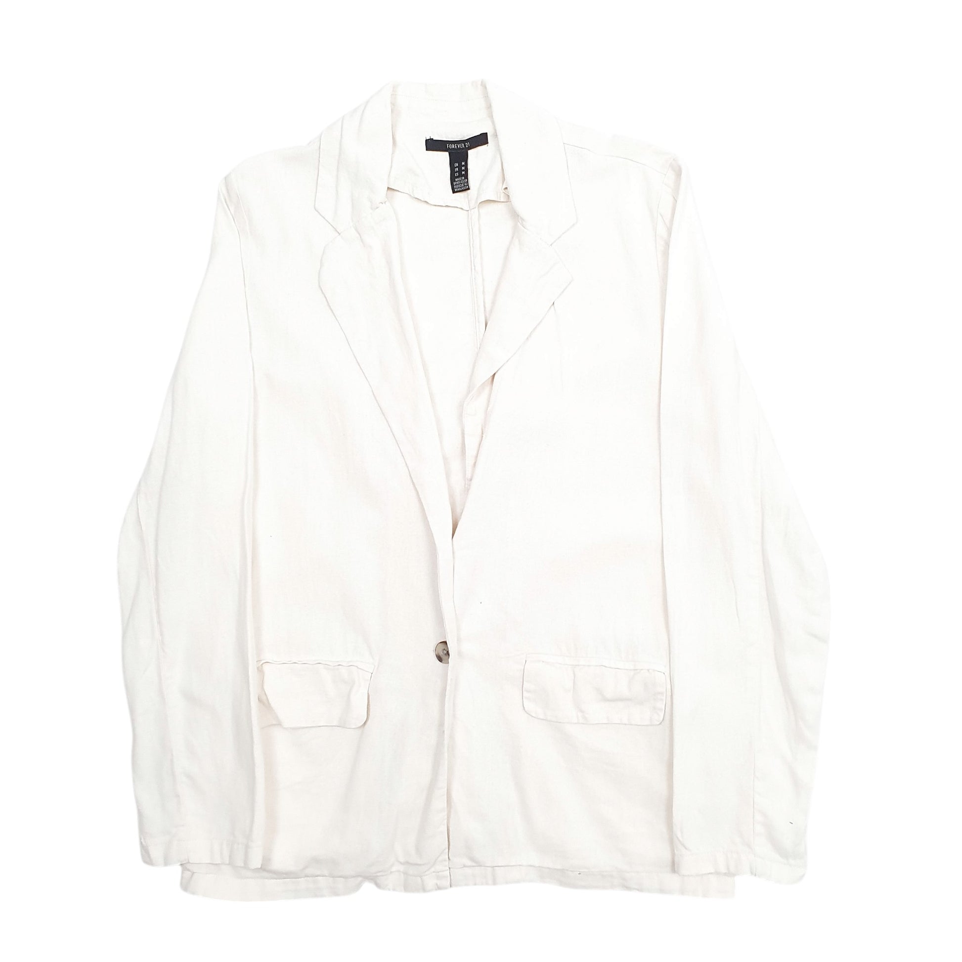 Womens White Forever 21  Cardigan Coat