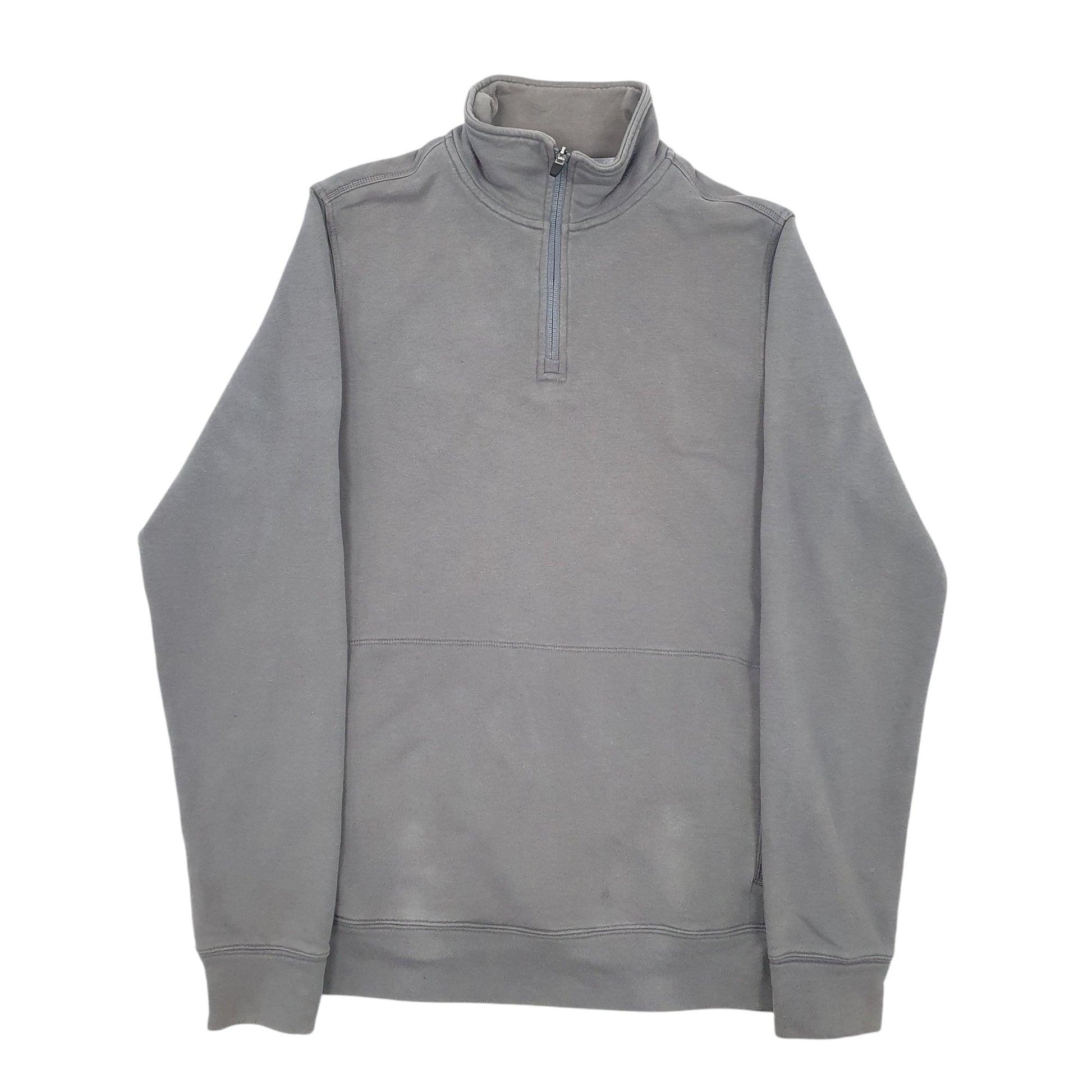 Mens Grey Adidas Equipment Quarter Zip Jumper