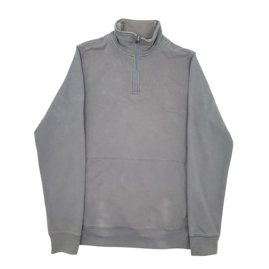 Mens Grey Adidas Equipment Quarter Zip Jumper