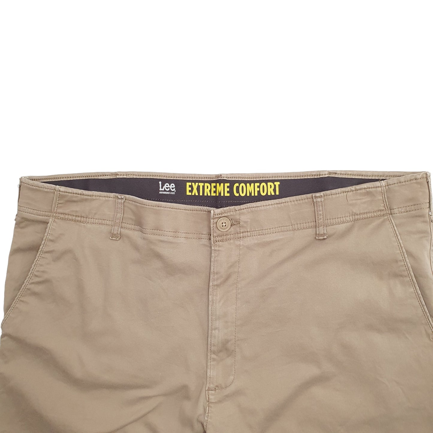 Mens Beige Lee Extreme Comfort Chino Shorts