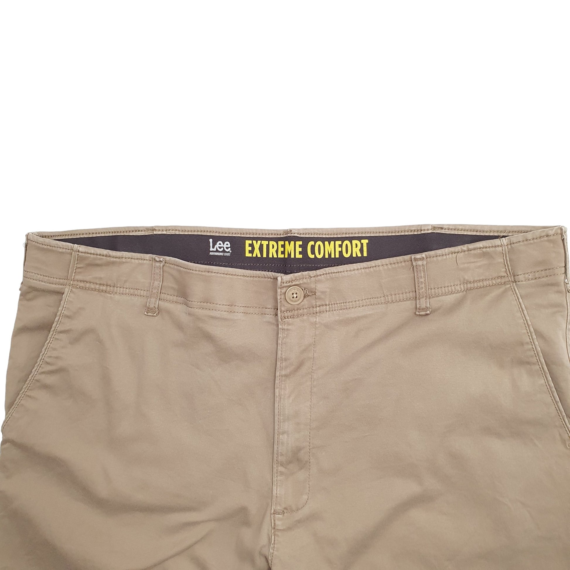 Mens Beige Lee Extreme Comfort Chino Shorts