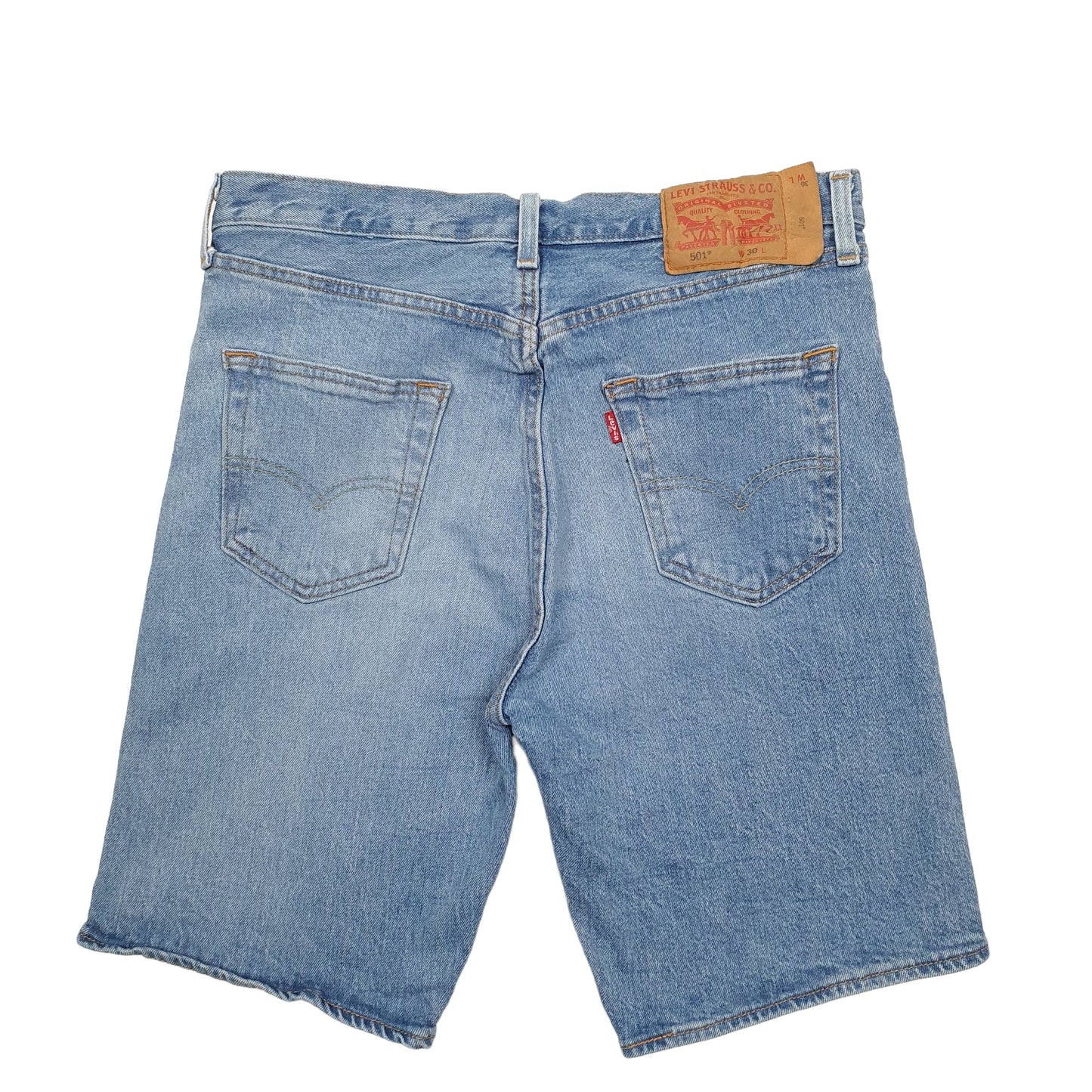 Womens Blue Levis 501 Denim Jorts Denim Shorts