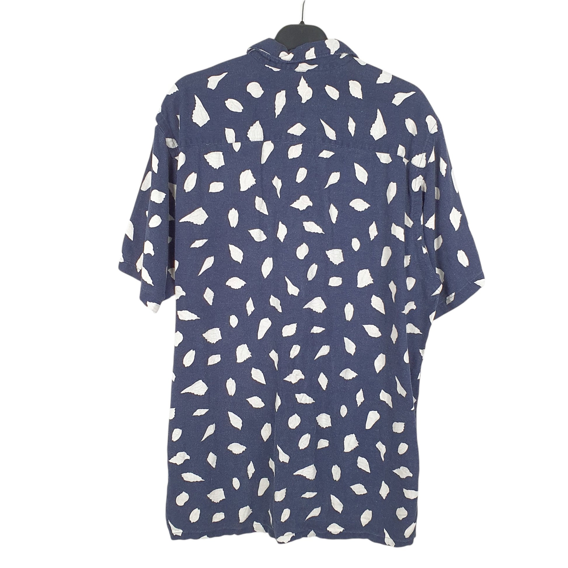 Mens Navy Nautica Seashells Short Sleeve Shirt