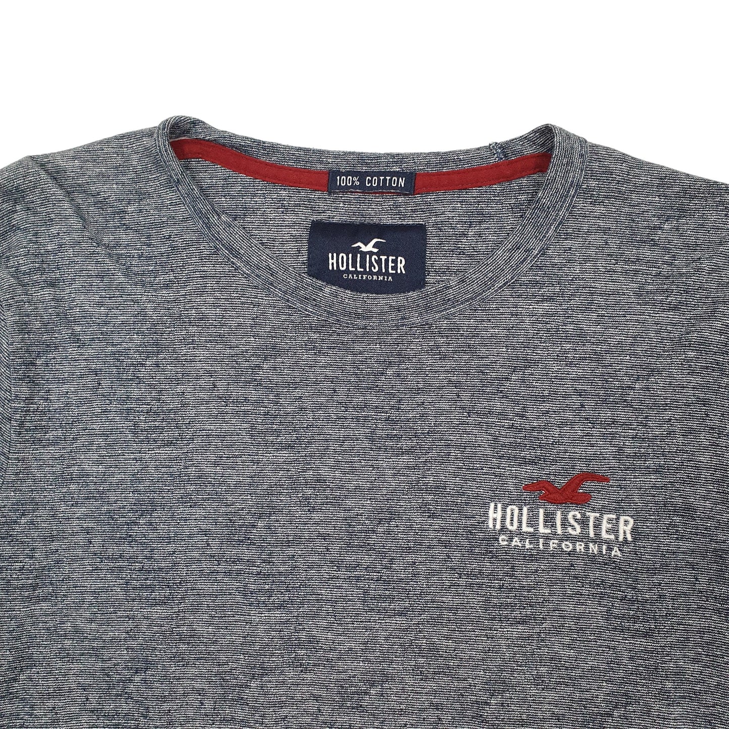 Mens Blue Hollister  Long Sleeve T Shirt
