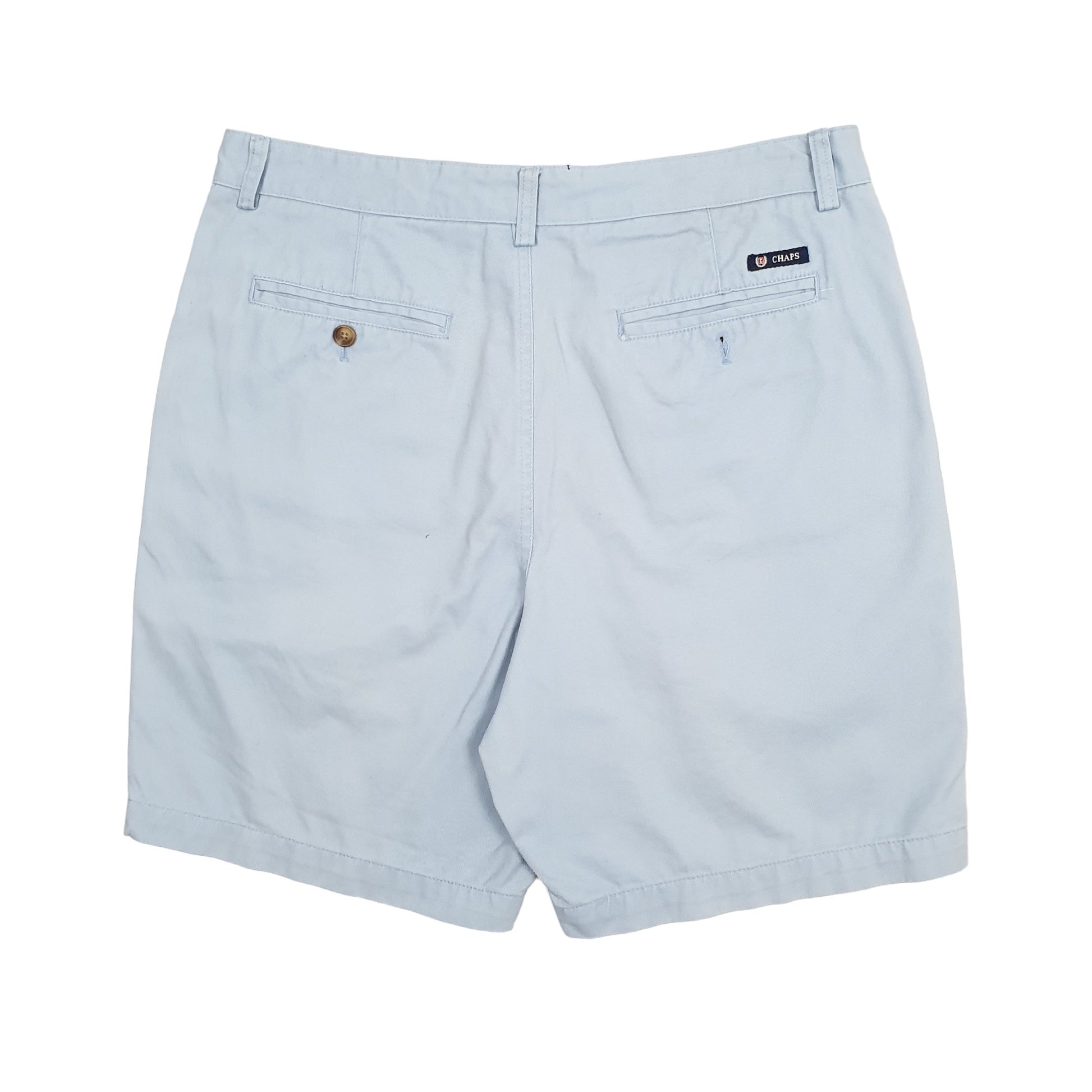 Mens Blue Chaps Deck Chino Shorts