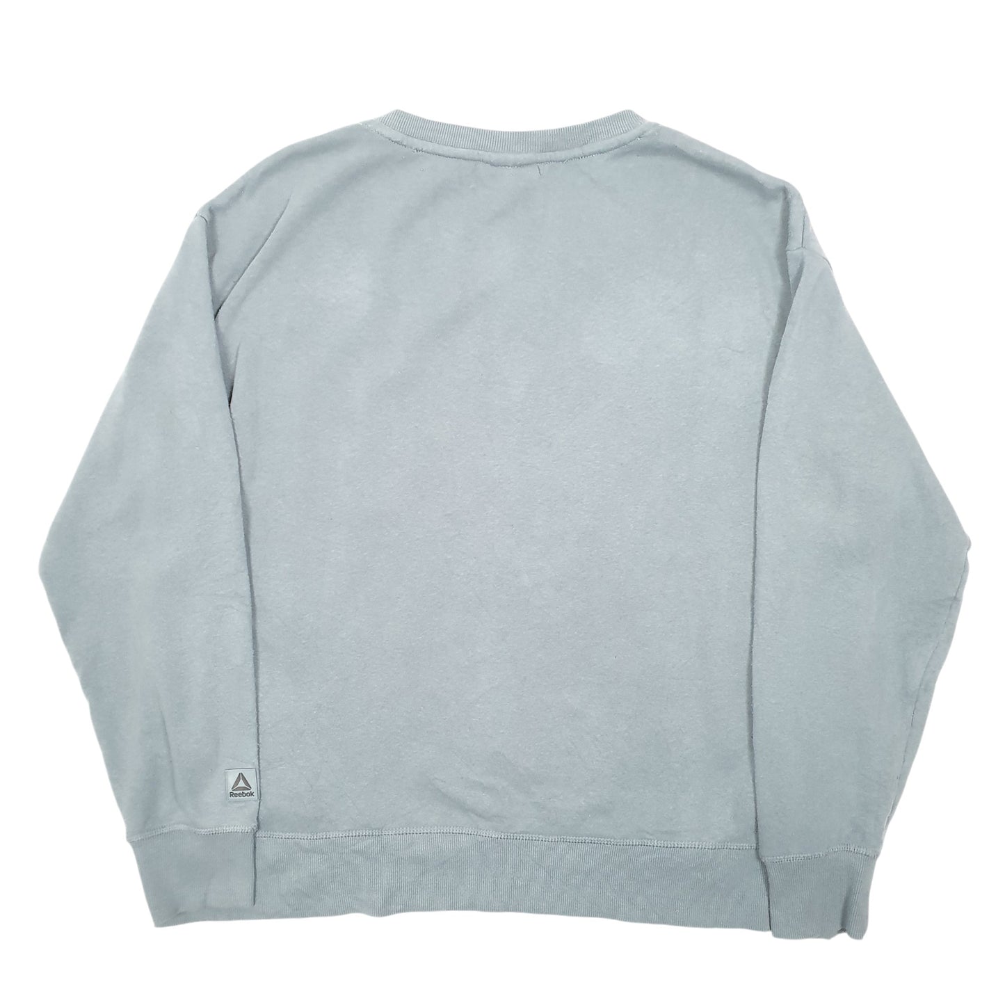 Womens Green Reebok Spellout Workout Gym Crewneck Jumper