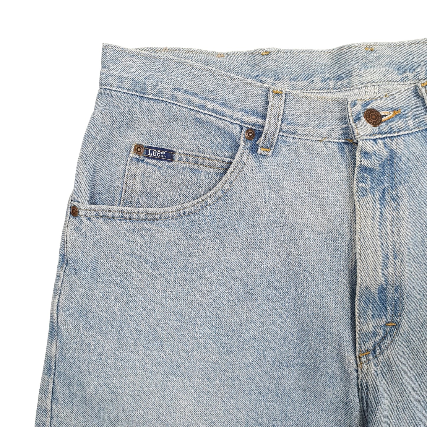 Mens Blue Lee  Denim Shorts