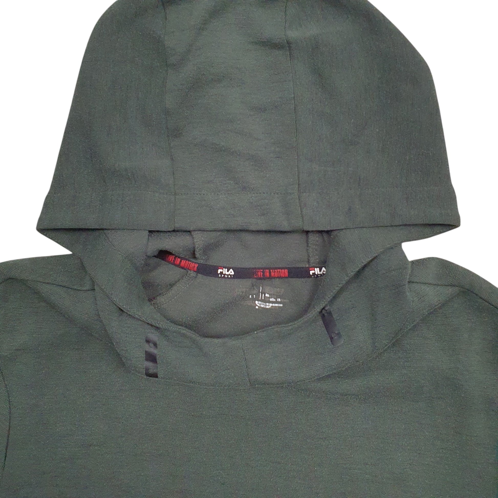 Mens Green Fila  Hoodie Jumper