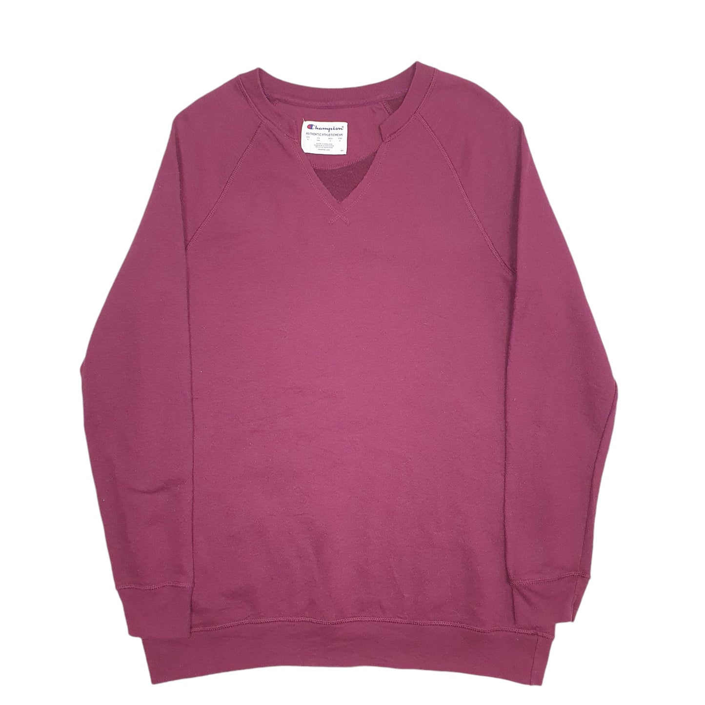 Mens Burgundy Champion V Neck Crewneck Jumper