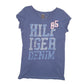 Womens Navy Tommy Hilfiger Denim Spellout 85 Short Sleeve T Shirt