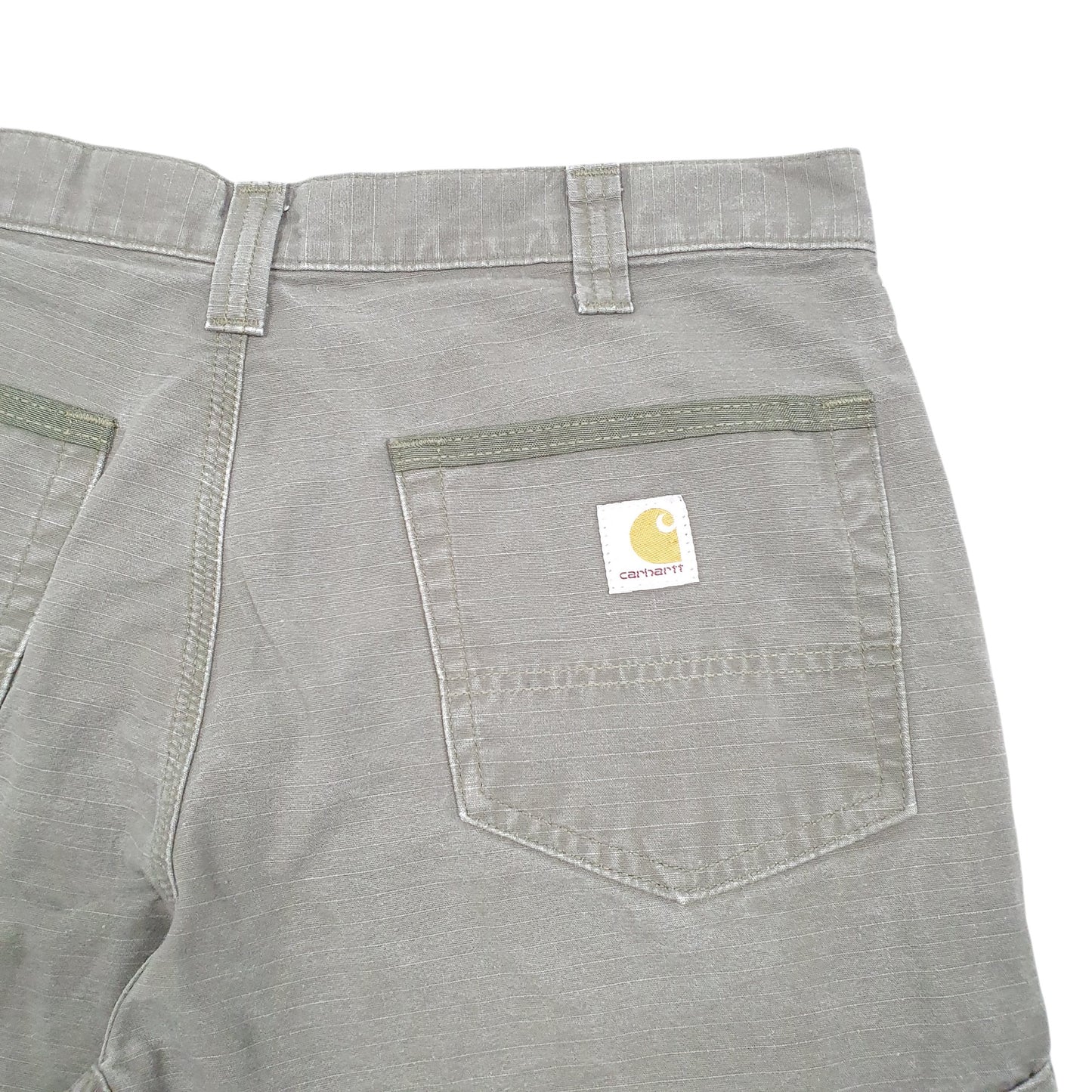 Mens Khaki Carhartt Workwear B357 Ripstop Cargo Shorts