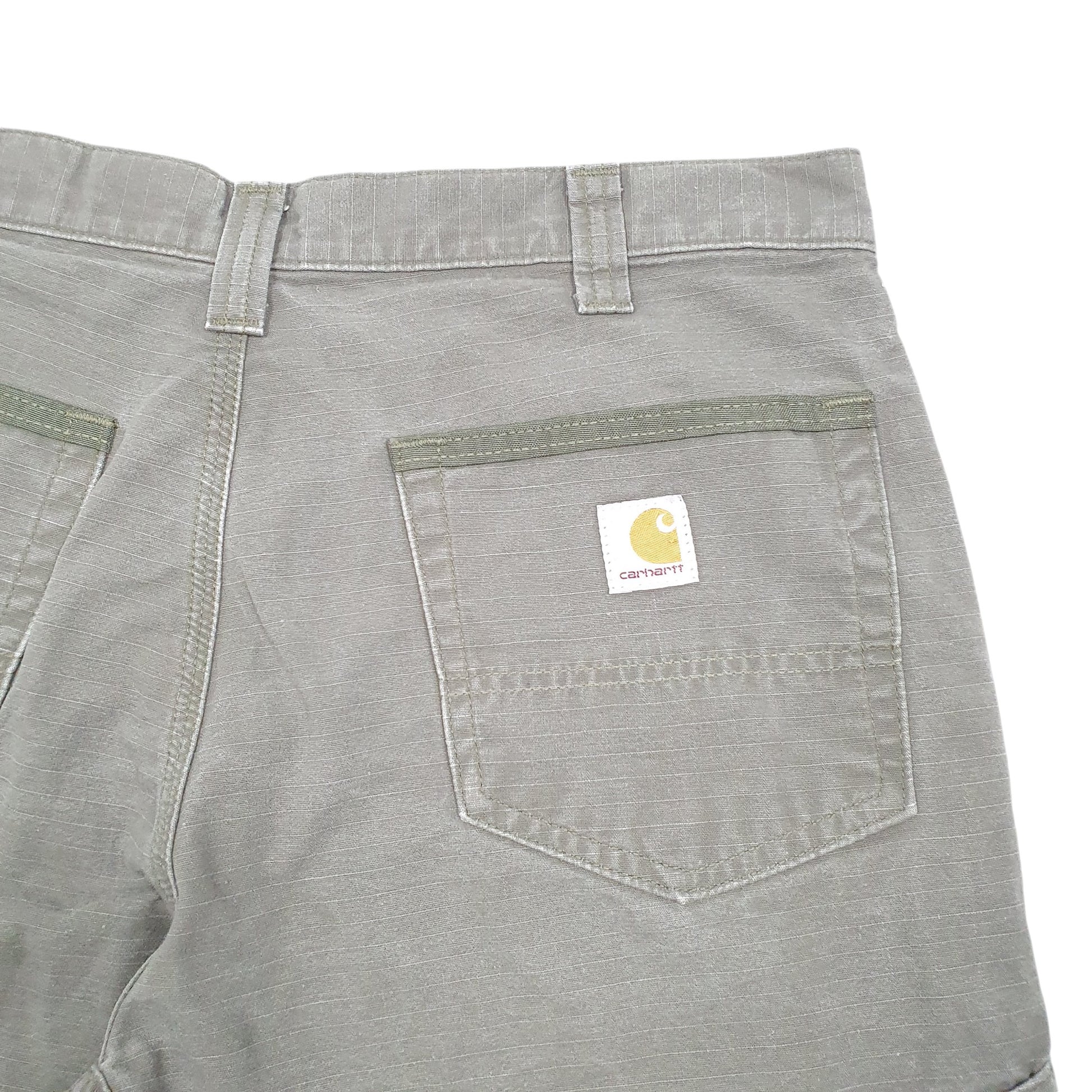 Mens Khaki Carhartt Workwear B357 Ripstop Cargo Shorts