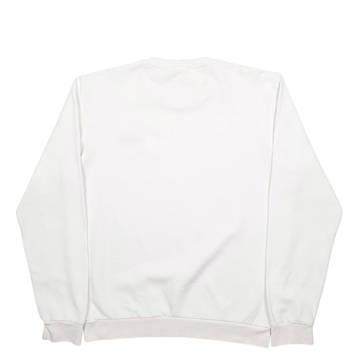 Mens White Adidas  Crewneck Jumper
