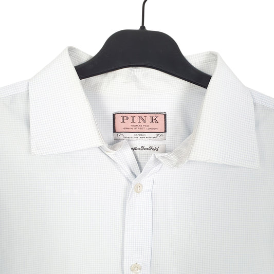 Mens Blue Pink  Long Sleeve Shirt