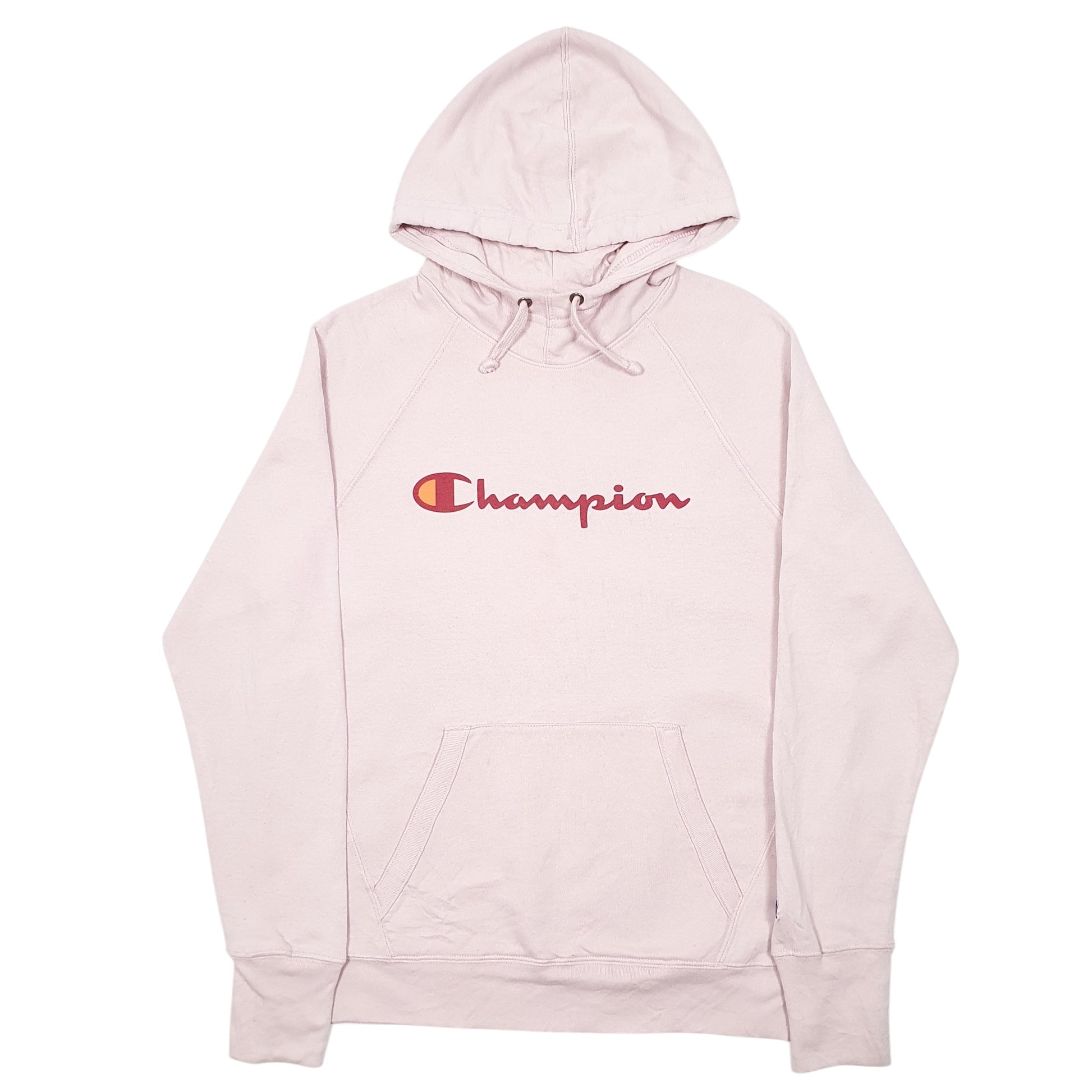 Womens Pink Champion Script Hoodie Jumper