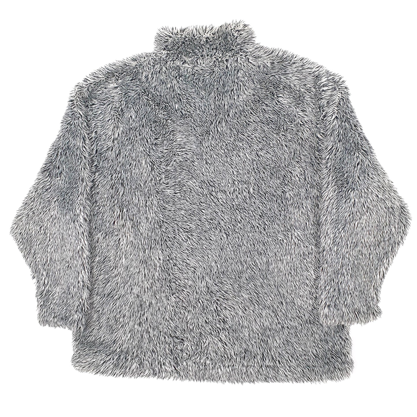 Mens Grey Headworx Vintage Fluffy Quarter Zip Jumper