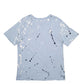Womens Blue Polo Ralph Lauren Paint Splatter Short Sleeve T Shirt
