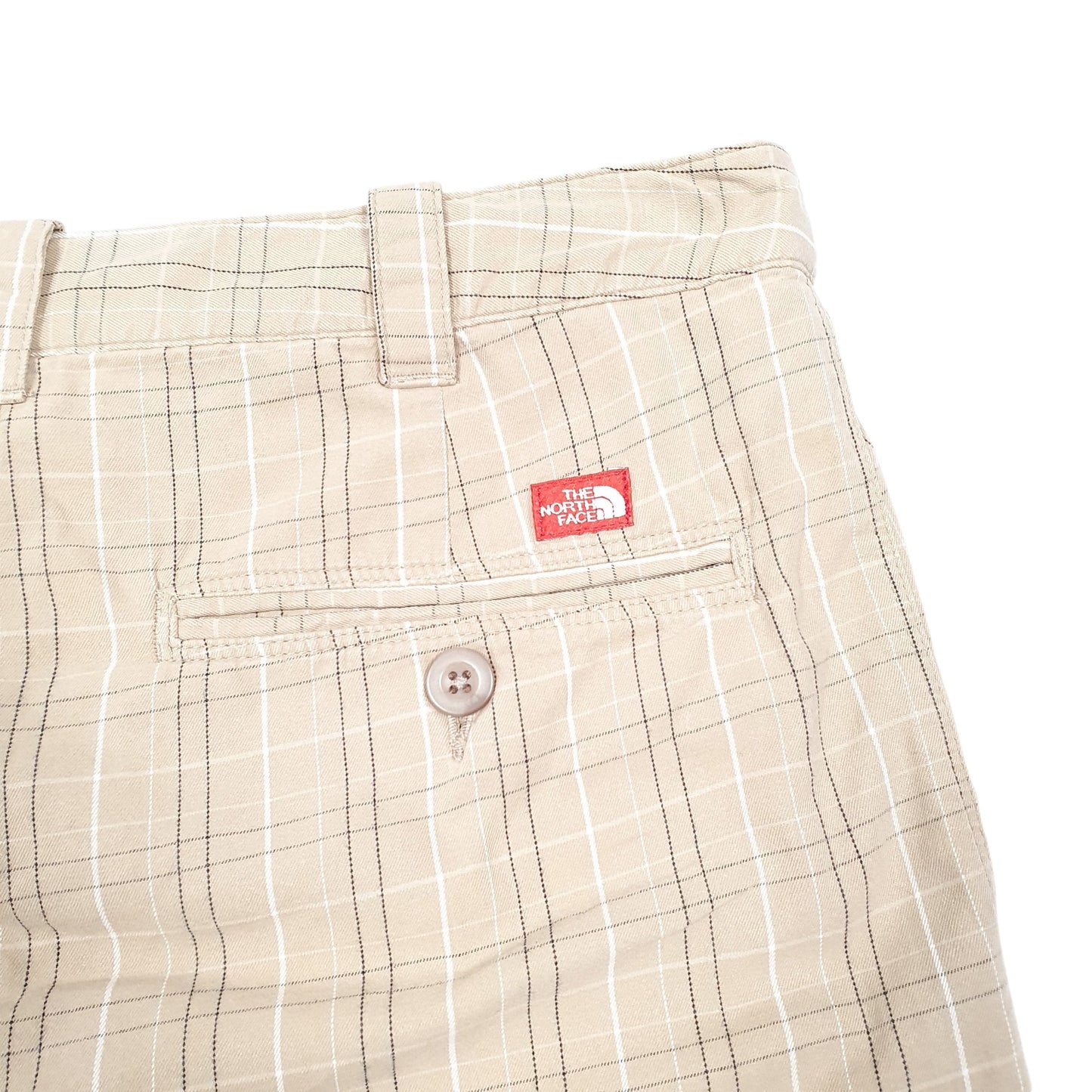 Womens Beige The North Face Check Grid Chino Shorts