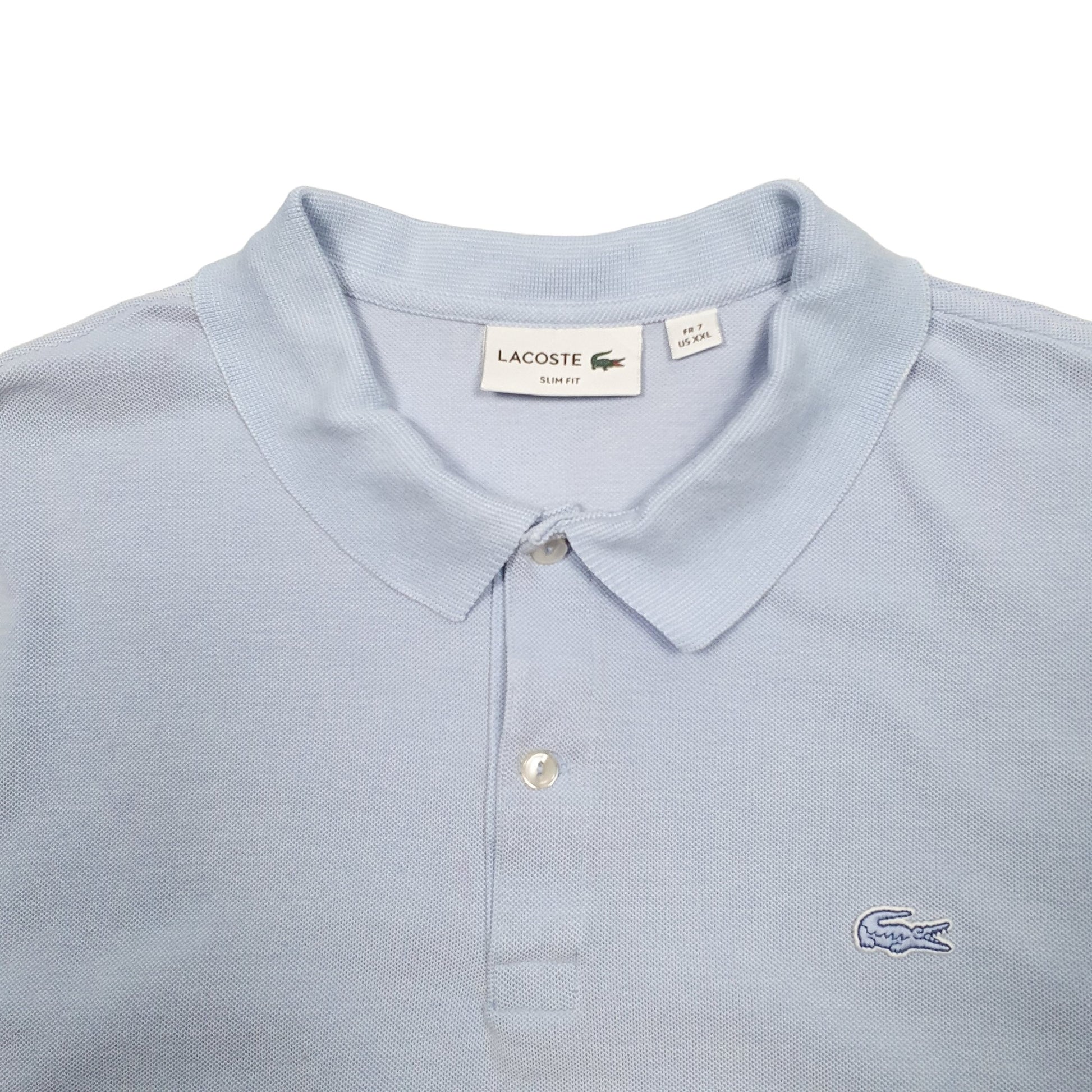 Mens Blue Lacoste  Short Sleeve Polo Shirt