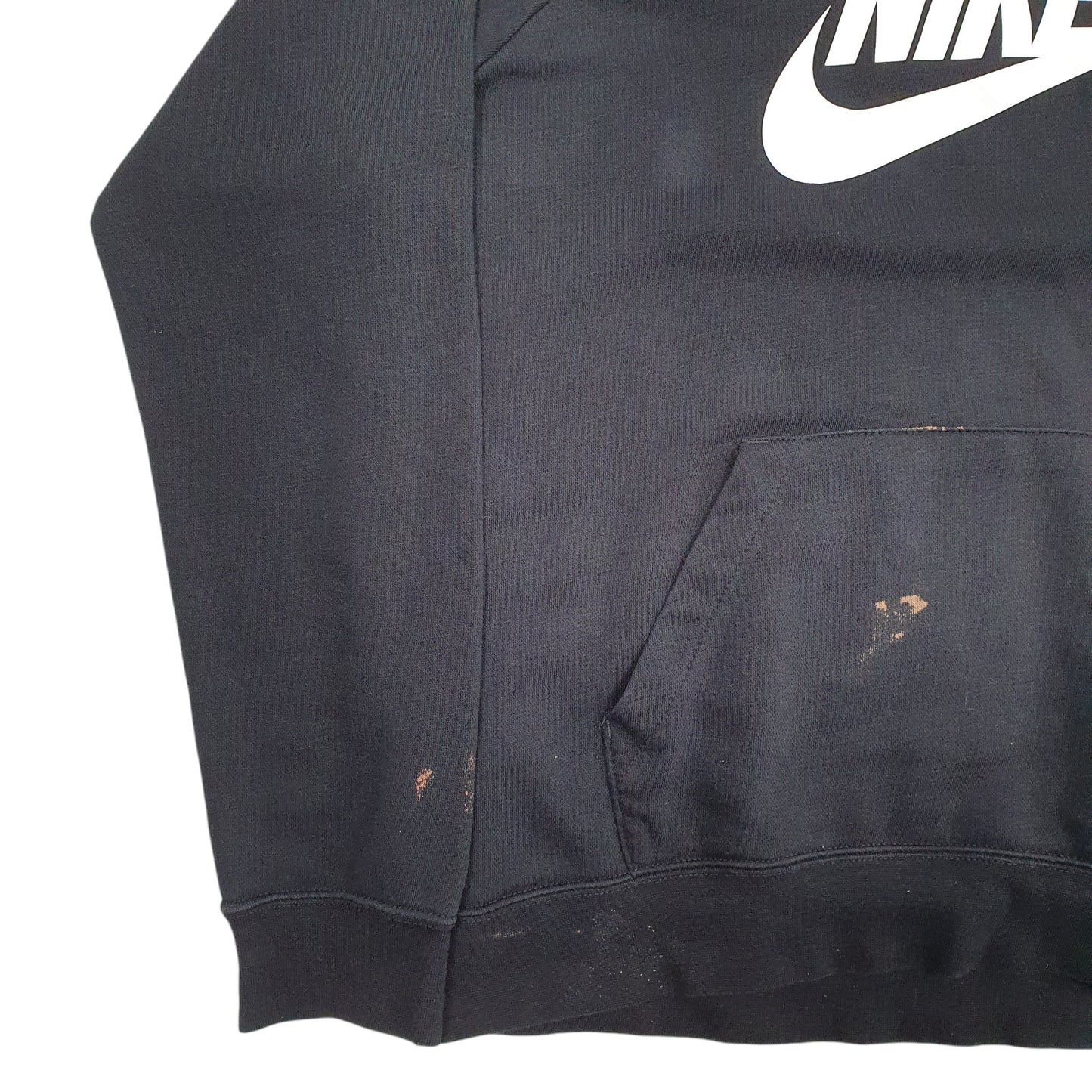 Womens Black Nike Spellout Hoodie Jumper