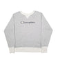Womens Grey Champion Spellout Crewneck Jumper