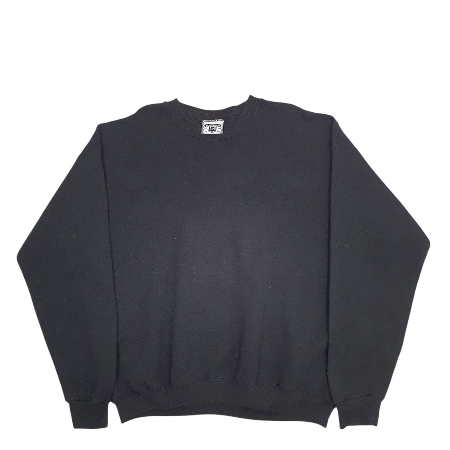 Mens Black Lee  Crewneck Jumper