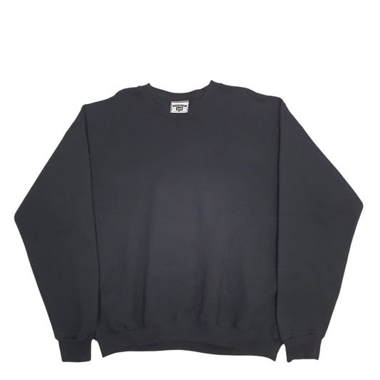 Mens Black Lee  Crewneck Jumper