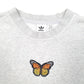 Womens Grey Adidas Butterfly Crewneck Jumper