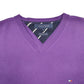 Mens Purple Tommy Hilfiger Knit Crewneck Jumper