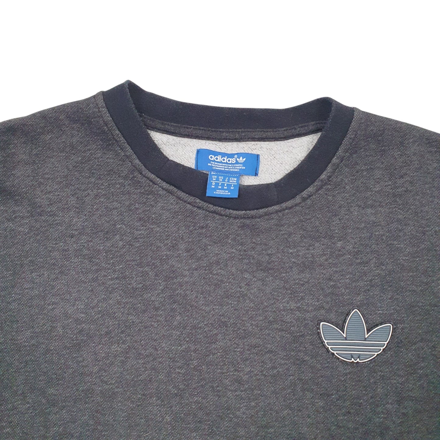 Mens Grey Adidas  Crewneck Jumper