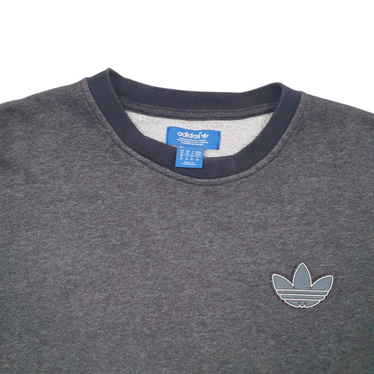 Mens Grey Adidas  Crewneck Jumper