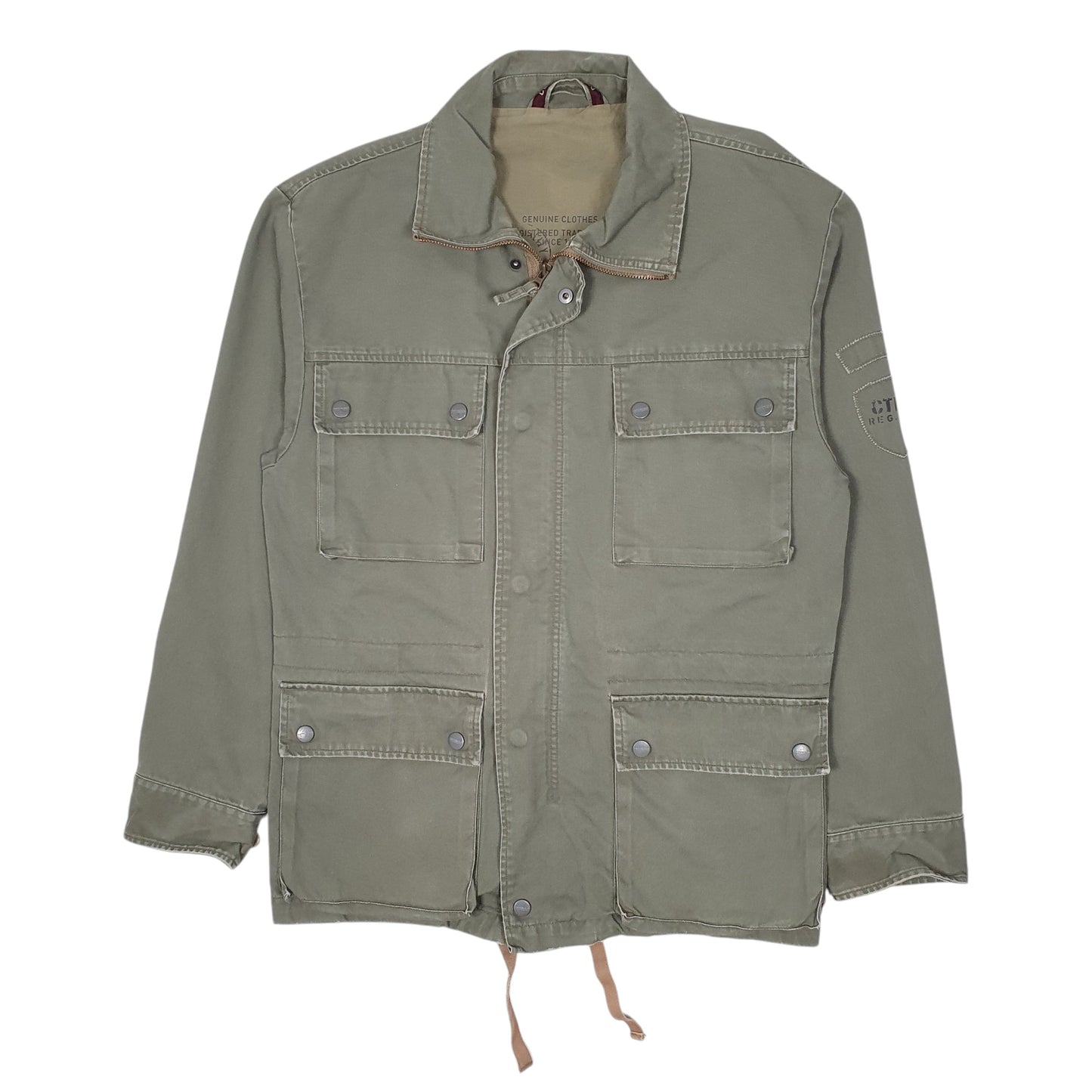 Mens Khaki Cottonfield Field Barn  Coat