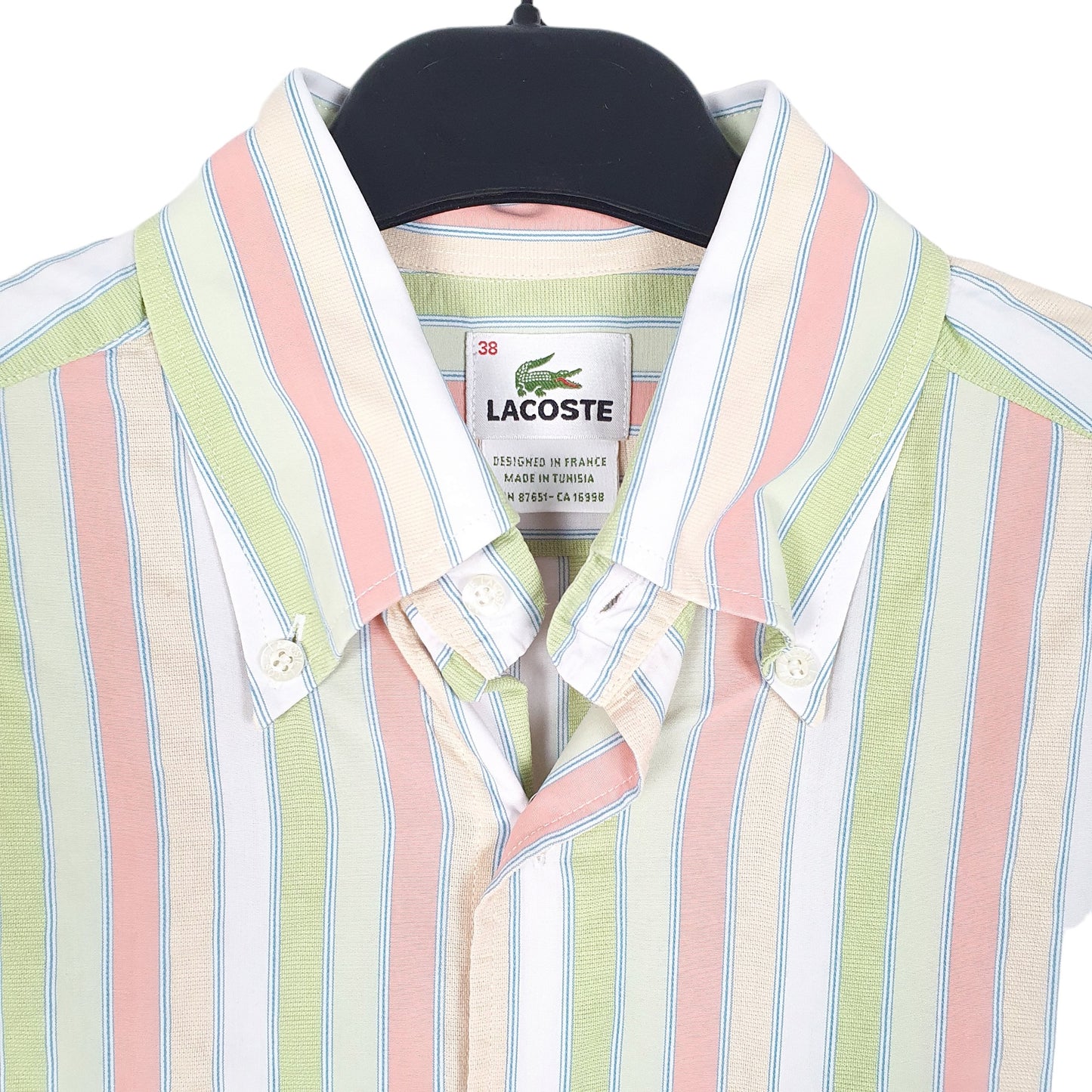 Mens Green Lacoste  Long Sleeve Shirt