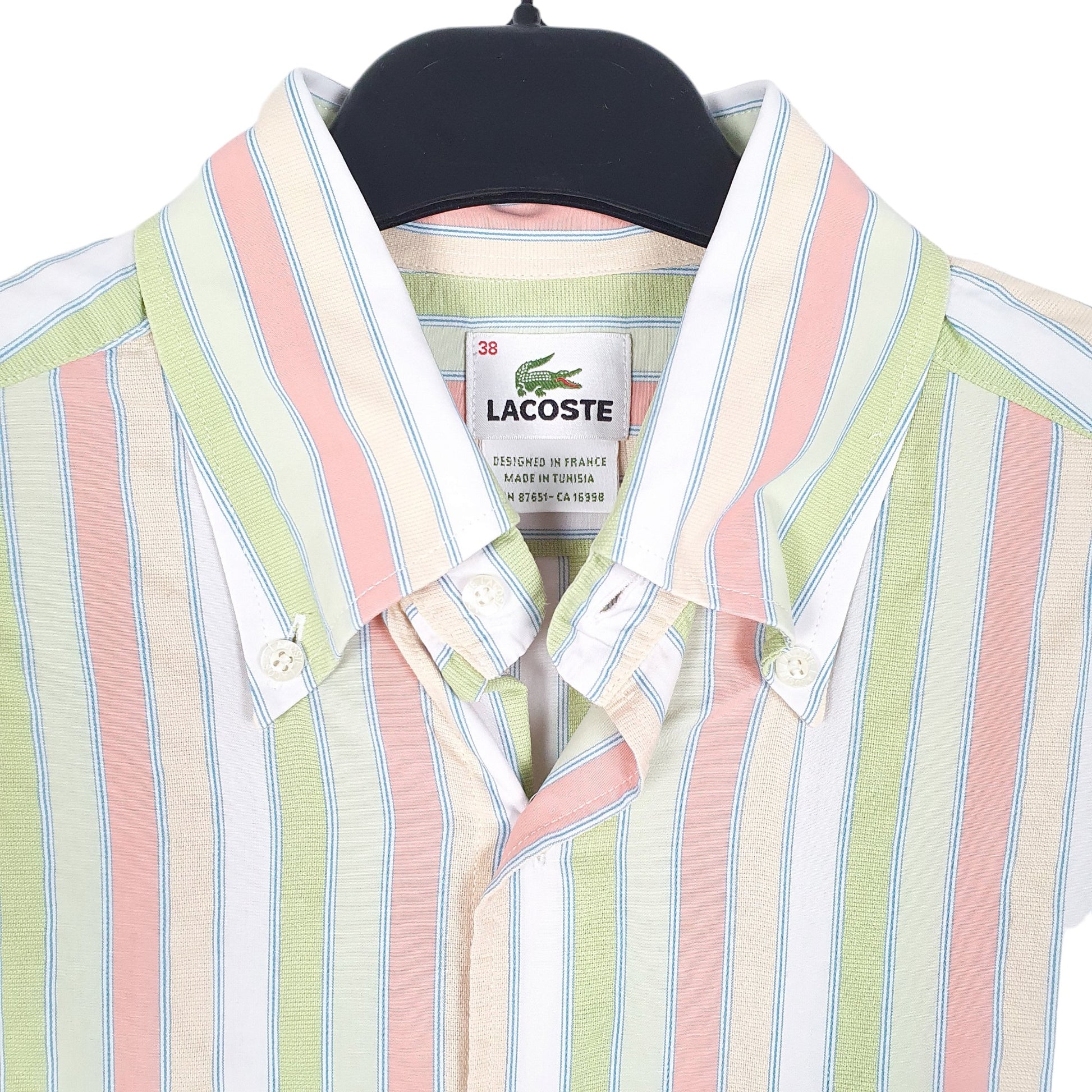 Mens Green Lacoste  Long Sleeve Shirt