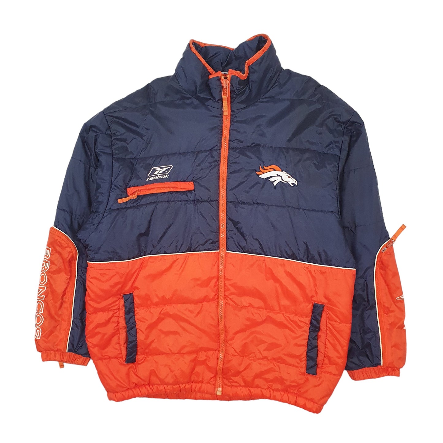 Mens Navy Reebok NFL Denver Broncos  Coat