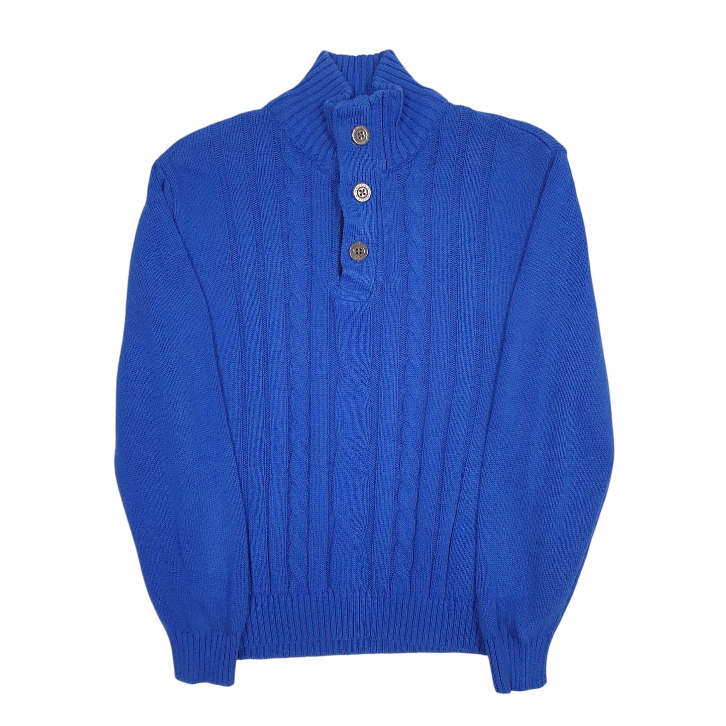 Womens Blue Nautica Knit Quarter Zip Jumper