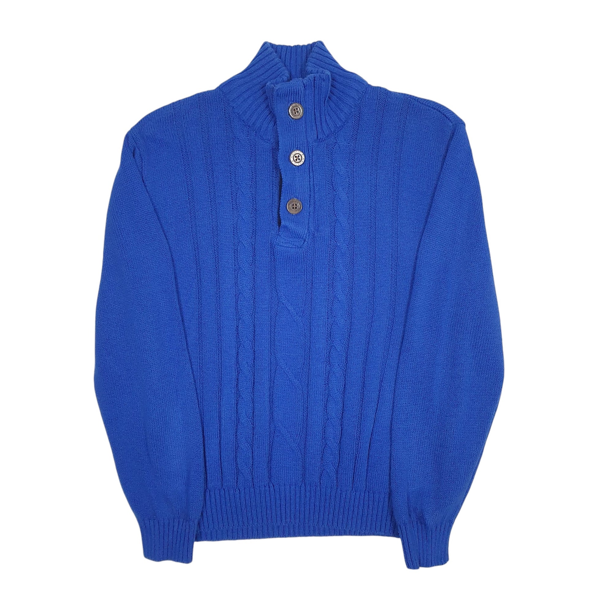 Womens Blue Nautica Knit Quarter Zip Jumper